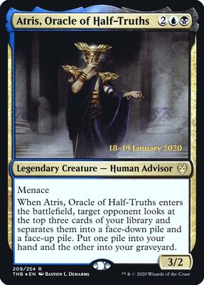 Atris, Oracle of Half-Truths card from Prerelease Cards