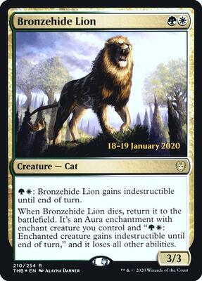Bronzehide Lion card from Prerelease Cards