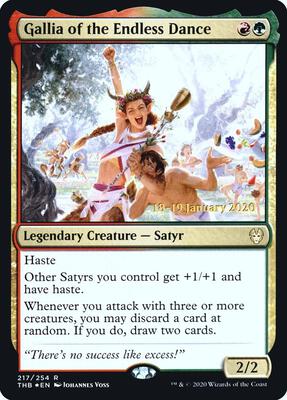 Gallia of the Endless Dance card from Prerelease Cards