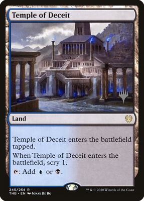Temple of Deceit card from Promo Pack: Theros Beyond Death