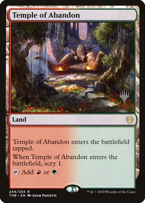 Temple of Abandon card from Promo Pack: Theros Beyond Death