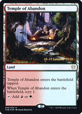 Temple of Abandon card from Prerelease Cards
