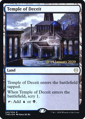 Temple of Deceit card from Prerelease Cards