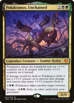 Polukranos, Unchained card from Promo Pack: Theros Beyond Death