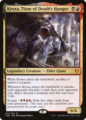 Kroxa, Titan of Death's Hunger card from Promo Pack: Theros Beyond Death