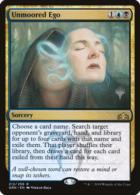 Unmoored Ego card from Promo Pack: Theros Beyond Death