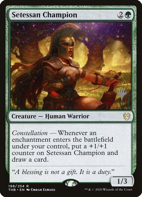 Setessan Champion card from Promo Pack: Theros Beyond Death