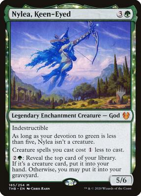 Nylea, Keen-Eyed card from Promo Pack: Theros Beyond Death