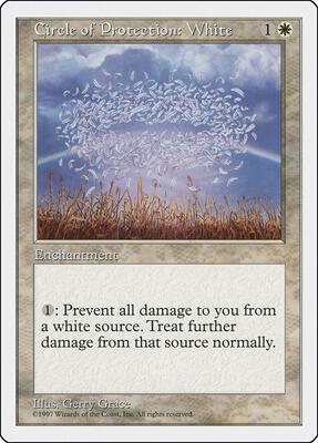 Circle of Protection: White card from Fifth Edition