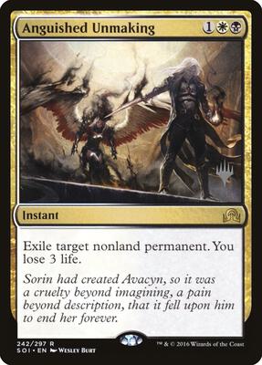 Anguished Unmaking card from Promo Pack: Theros Beyond Death