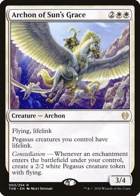 Archon of Sun's Grace card from Promo Pack: Theros Beyond Death
