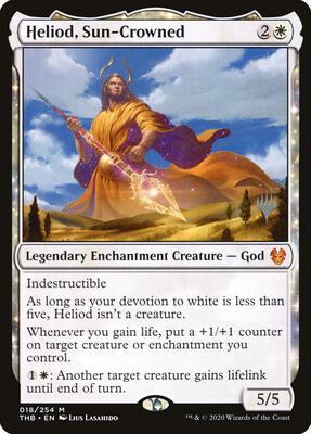 Heliod, Sun-Crowned card from Promo Pack: Theros Beyond Death