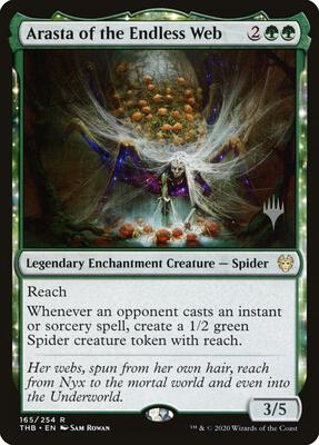 Arasta of the Endless Web card from Promo Pack: Theros Beyond Death