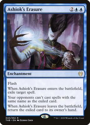 Ashiok's Erasure card from Promo Pack: Theros Beyond Death