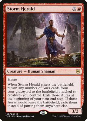 Storm Herald card from Promo Pack: Theros Beyond Death