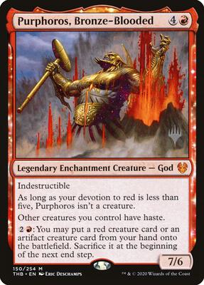 Purphoros, Bronze-Blooded card from Promo Pack: Theros Beyond Death