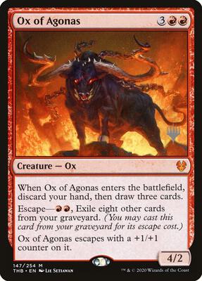 Ox of Agonas card from Promo Pack: Theros Beyond Death