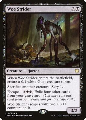 Woe Strider card from Promo Pack: Theros Beyond Death