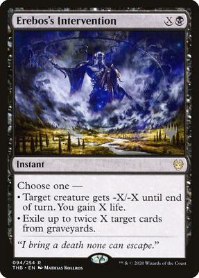Erebos's Intervention card from Promo Pack: Theros Beyond Death