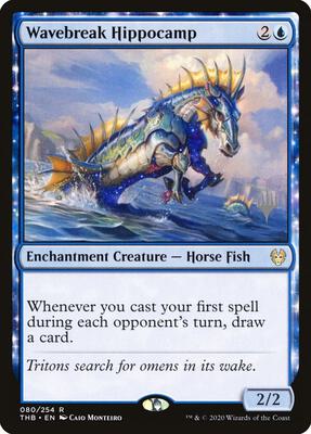 Wavebreak Hippocamp card from Promo Pack: Theros Beyond Death