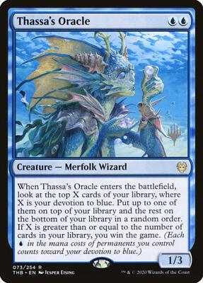 Thassa's Oracle card from Promo Pack: Theros Beyond Death