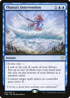 Thassa's Intervention card from Promo Pack: Theros Beyond Death
