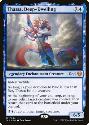 Thassa, Deep-Dwelling card from Promo Pack: Theros Beyond Death