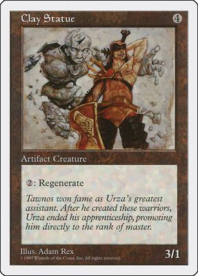 Clay Statue card from Fifth Edition