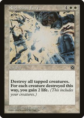 Righteous Fury card from Portal Second Age