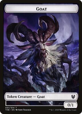 Goat // Satyr Double-Sided Token card from Theros Beyond Death