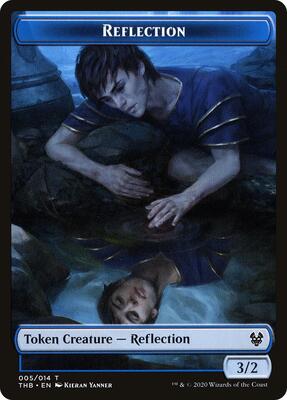 Reflection // Satyr Double-Sided Token card from Theros Beyond Death