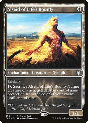 Alseid of Life's Bounty card from Promo Pack: Theros Beyond Death