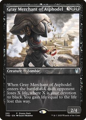Gray Merchant of Asphodel card from Promo Pack: Theros Beyond Death