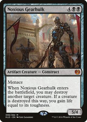 Noxious Gearhulk card from Promo Pack: Theros Beyond Death