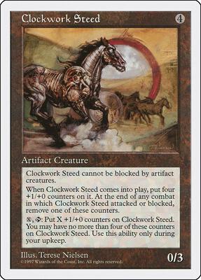 Clockwork Steed card from Fifth Edition