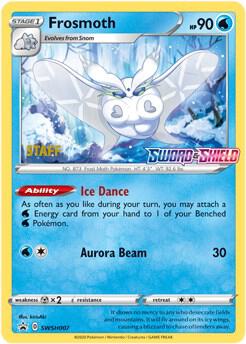 Frosmoth - SWSH007 (Prerelease) [Staff] card from SWSH: Sword & Shield Promo Cards