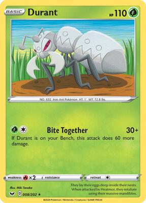 Durant card from SWSH01: Sword & Shield Base Set
