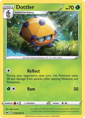 Dottler card from SWSH01: Sword & Shield Base Set