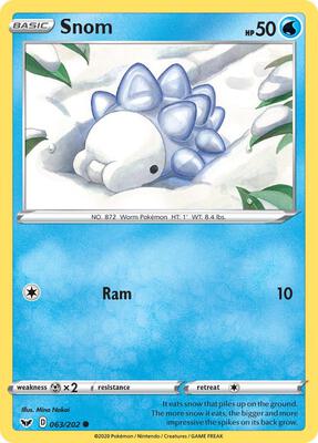 Snom card from SWSH01: Sword & Shield Base Set