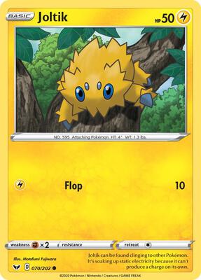 Joltik card from SWSH01: Sword & Shield Base Set