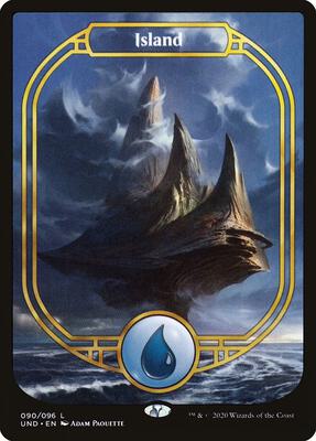 Island (Full Art) card from Unsanctioned
