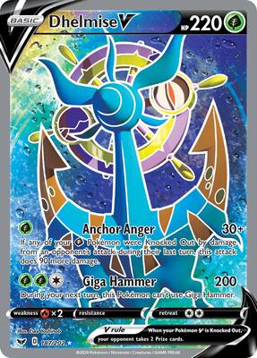 Dhelmise V (Full Art) card from SWSH01: Sword & Shield Base Set