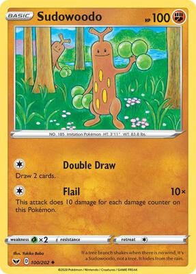 Sudowoodo card from SWSH01: Sword & Shield Base Set
