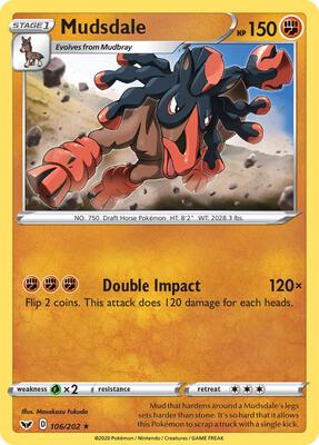 Mudsdale card from SWSH01: Sword & Shield Base Set