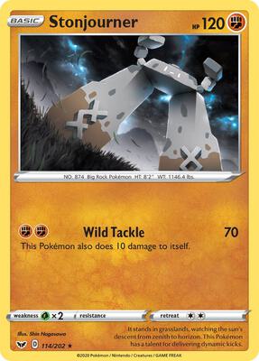 Stonjourner card from SWSH01: Sword & Shield Base Set