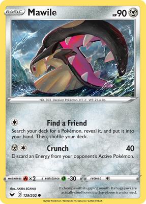 Mawile card from SWSH01: Sword & Shield Base Set