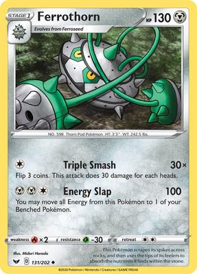 Ferrothorn card from SWSH01: Sword & Shield Base Set