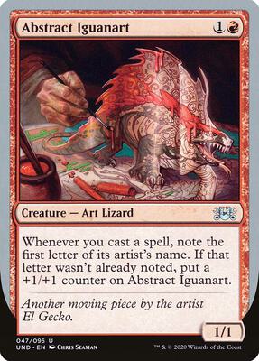 Abstract Iguanart card from Unsanctioned