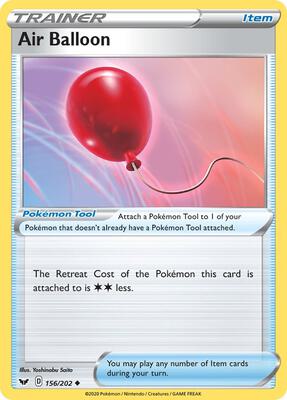 Air Balloon card from SWSH01: Sword & Shield Base Set