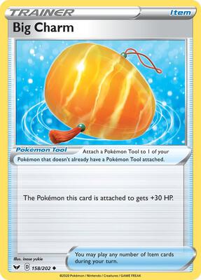 Big Charm card from SWSH01: Sword & Shield Base Set